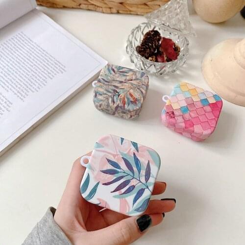 For Xiaomi MI Air 2 SE Case Rainbow Fish Scales / Flower Earphone Cases Matte Plastic Charging Box Air2se Protect Cover