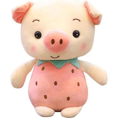 Children Fruit Animal Plush Toy Pineapple Strawberry Pig Plush Stuffed Doll Give To Dolls For Girlfriend Birthday Christmas Toy