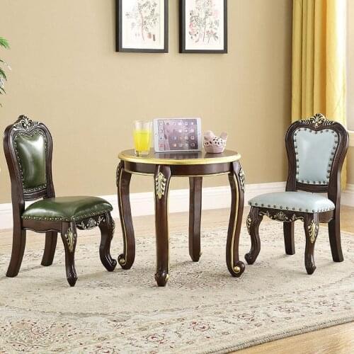 Childrens Chair European Solid Wood Small Chair Back Chair Sofa Stool Coffee Table Stool Stool Replacing Shoe Stool American