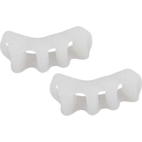 Hot Sale 1Pair Adults Toe Separator Correction Hallux Valgus Corrector Silicone Toe Straightener Foot Care Tool