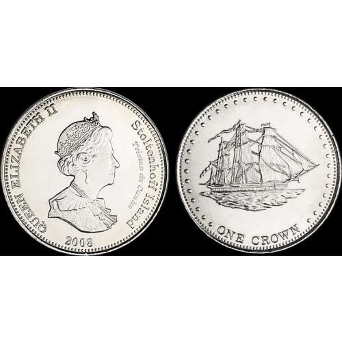 1 Kronor Coin on Stoltenhof Island Frigate Genuine Original Coins 100% Real Issuing Collection Coins Unc 2008