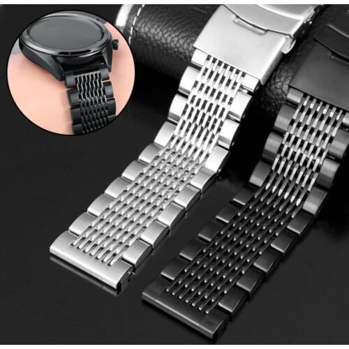 20mm 22mm For Samsung Galaxy 3 Watch 42 46mm GEAR S3 Active2 Classic quick release Stainless Steel Watchband for Seiko watches