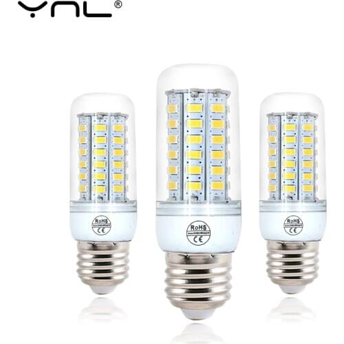 220V Bombillas LED Lamp Bulb E27 5 24 36 48 56 69 72 96 LEDs SMD5730 lamparas Lampada de LED High Bright Chandelier Lights