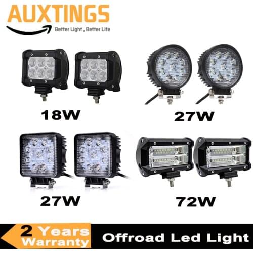 2pcs Offroad LED Light Bar Flood Spot Combo Beam Spotlight 12V 24V For Jeep ATV UAZ SUV 4WD 4x4 Truck Tractor LED Work Light