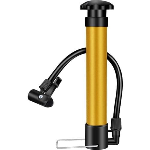 Universal pump, 2 attachments and a cord, for a bicycle and a ball
