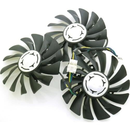 PLD09210S12HH DC12V 0.40A 85mm VGA Fan 4Pin For MSI GTX1080Ti 11G DUKE 980Ti Graphics Card Cooling Fan