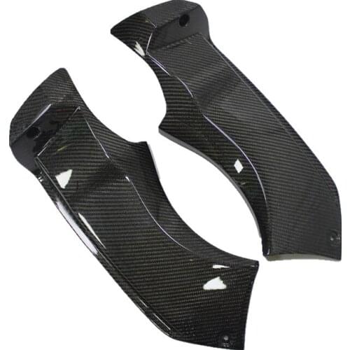Upper Front Air Intake Cooler Cover Fairing For Kawasaki zx-6r 2003-2004 636 hood side panel shell Real Carbon Fiber