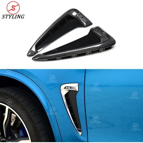 X5 X5M body kit Exterior Part For BMW F15 F85 Carbon Fender Light Trim with X5 logo Air Vent 2014 2015 2016 2017 2018 2019