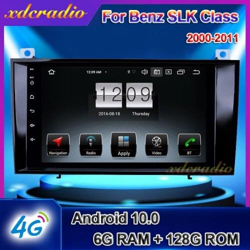 Xdcradio 9" Touch Screen Android 10 For Mercedes Benz SLK class R171 SLK200 SLK280 SLK300 Car Radio Multimedia Navigation 6+128G