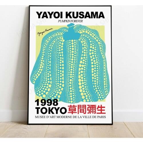 Yayoi Kusama print poster print wall art print Kusama exhibition print digital download modern art Canvas print Japanese Art