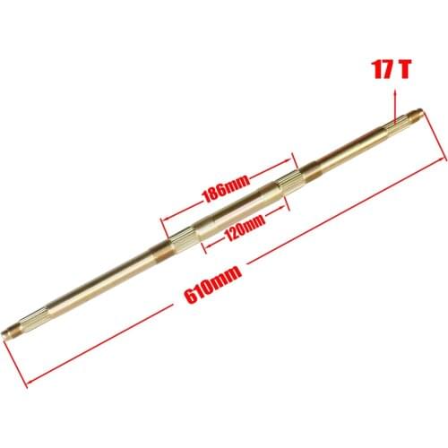 610mm Rear Axle Fit For DIY 49cc 50cc 110cc 125cc Electric Mini Kids Karting Go Buggy ATV Quad Bike Parts