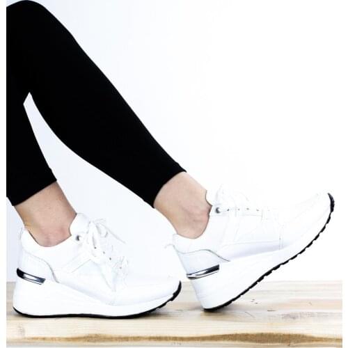 L758d Talay Women White Wedges Sneaker