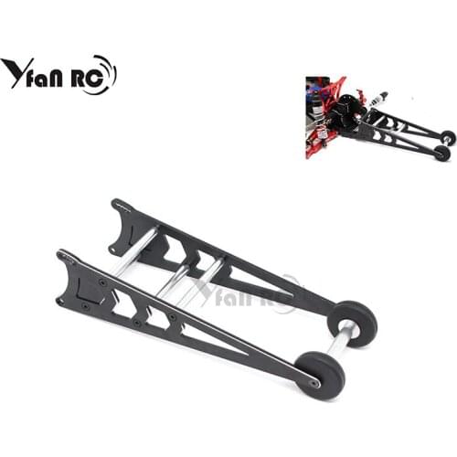 1 set adjustable angle aluminum alloydead mouse tail wheel head-up wheel For Traxxas slash 1/10 2wd