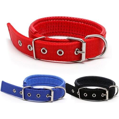 1Pc Pet Dog Sponge Foam Doggie Adjustable Safety Nylon Collar Neck Strap -Y102