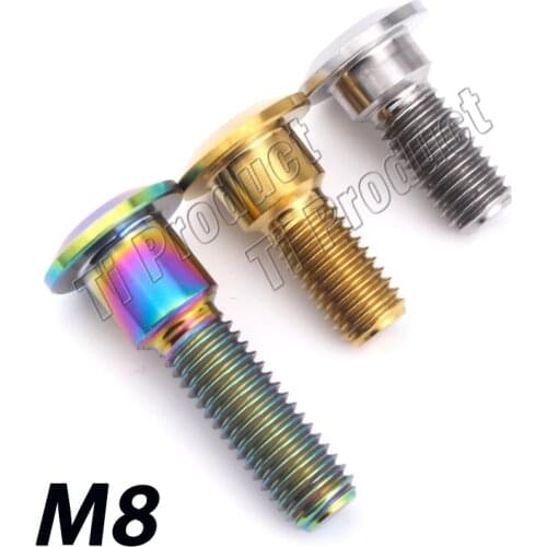 10/12pcs GR5 Titanium Alloy Bolts M8x20/22/33mm Motorcycle Brake Disc Screw Motorcycle Repair Fasteners Screws