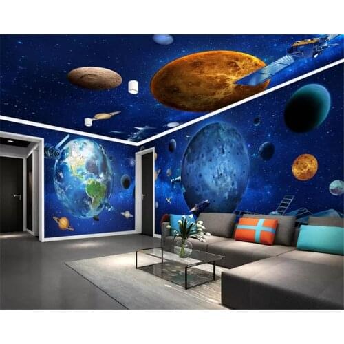 Beibehang Nach innen warme papel de parede 3d tapete erde 3D thema raum volles haus hintergrund wand papers home decor