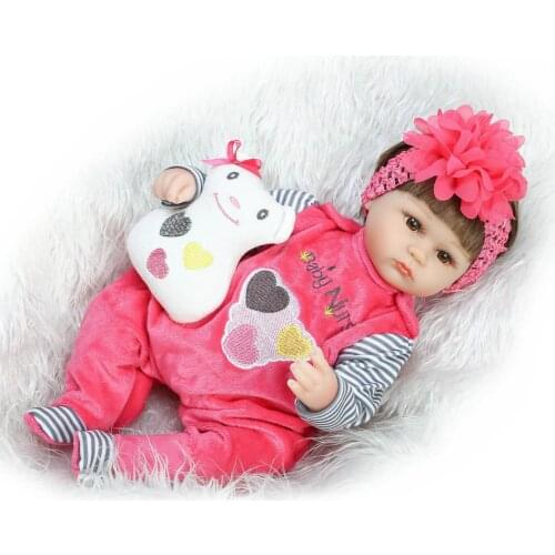 40cm Soft Silica gel Reborn Dolls Appease Lifelike Babies play play house toy for Childrens Christmas Birthday Gift