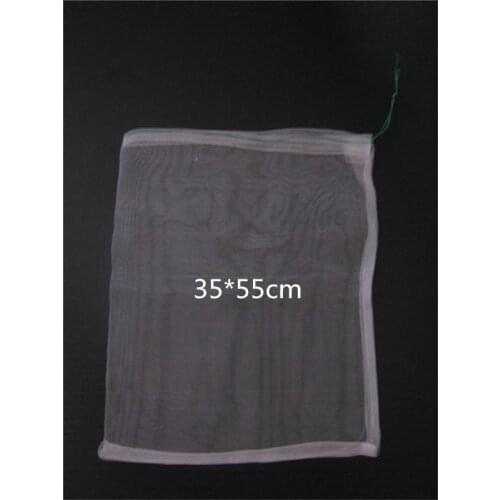 50pcs/lot-35*55 40 Mesh Nylon bag,Fish Fruit wristband bag,Insect birds pest filter bag,Rice seed soaking,Seed storage bag