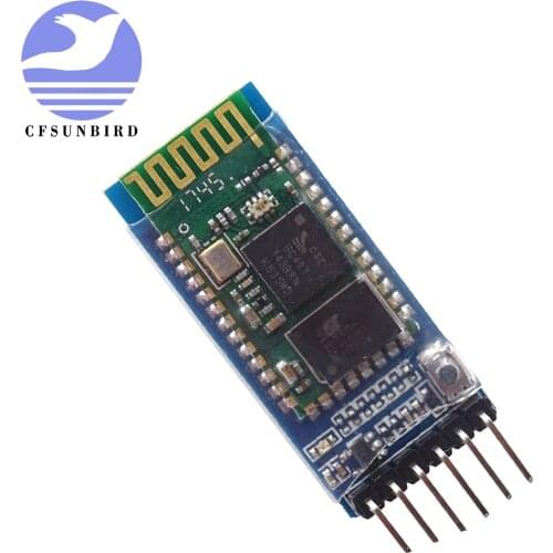 CFsunbird 1pcs/lot HC05 JY-MCU anti-reverse, integrated Bluetooth serial pass-through module, HC-05 master-slave 6pin