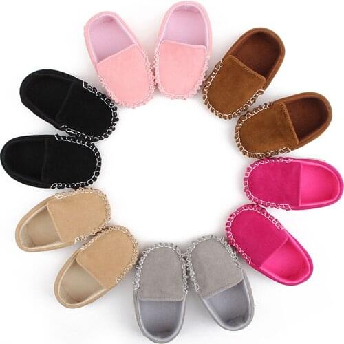 Baby Girls Shoes Infant Soft First Walkers Toddler Kids Outdoor Shoes Cotton Fabric Casual Sole Crib Toddler Shoes