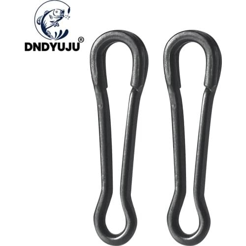 DNDYUJU 20pcsHigh Copper Quality Matte Black Big Pin Shaped Pin European Fishing Group Carp Fishing Spin Connection Accessories