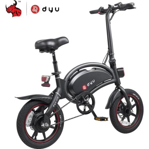 DYU 14 Inch Scooter Electric Motorcycle 36V 250W Electric Motor Electric Biker Bicycle For Men Women Send From Poland D3