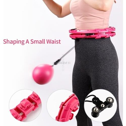 Intelligent sports ring weight loss massage abdomen thin waist fitness ring removable knot adjustable weight ball