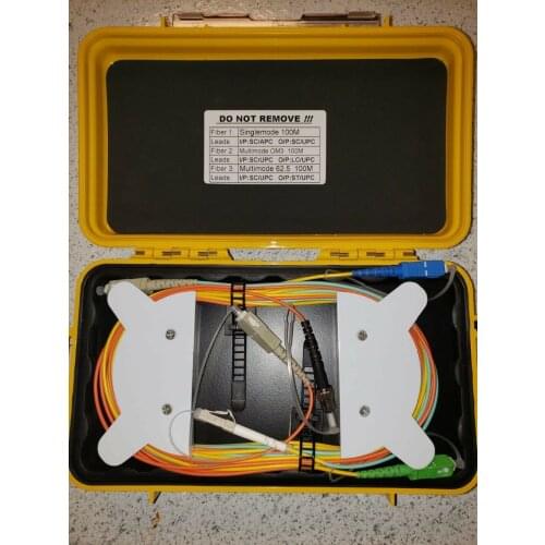 JYTTEK 3 in 1 SM 9/125 MM 62.5 OM3 100M Fiber Optical OTDR Launch Cable Box Fiber Rangs