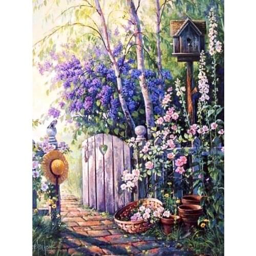GATYZTORY Paint By Numbers For Adults DIY HandPainted Oil Painting Garden Landscape Picture Paint Home Decoration Custom Photo