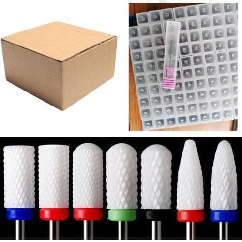 Ceramic Nail Drill Bits Nail Art Drill Bit Polish Tool Ceramic Mounted Grinding Stone Head Electric Manicure Cutter Nail Files