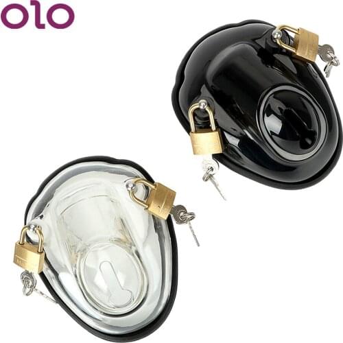 OLO Penis Ring Adults Products Cock Cages Penis Lock Chastity Male Chastity Device Erotic Toys Cock Ring Chastity Belt