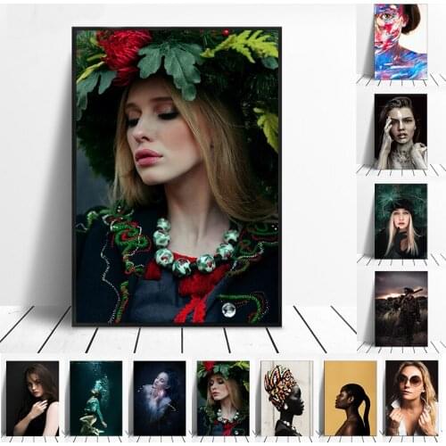 Fashion Posters and Prints Color Nordic Style HD Photography Canvas Painting Portrait Art Poster Wall Home Decor