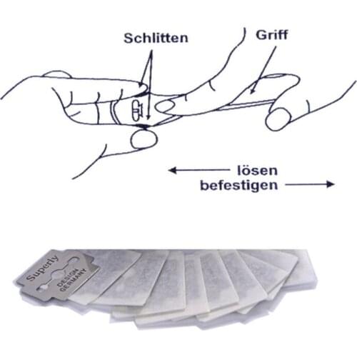 MOLF 100 Pcs/box Replacement Blade Dead Skin Corn Remover Nail Art Pedicure Blades Foot Care Tool