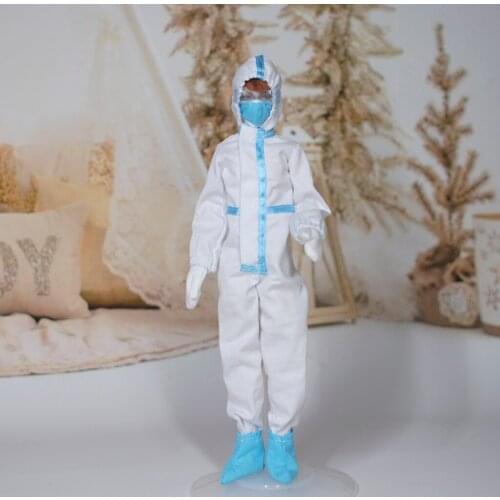 12'' Male Doll Hood Protective Garment Foot Cover Set DIY Accessory
