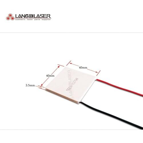 Peltier cooler plate TEC1-12708 ,semiconductor cooling plate , voltage : 12V , current : 8A , power : 96W , size : 40*40*3.5mm