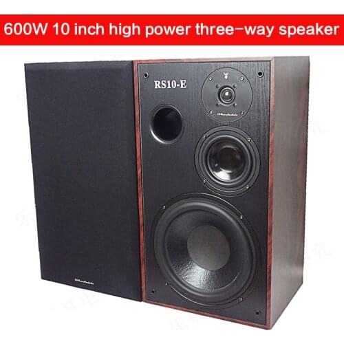 650W 10 Inch High-power Speaker Bookshelf Passive Speaker Three-way High-fidelity Amplifier Home Theater Hifi Fever Audio