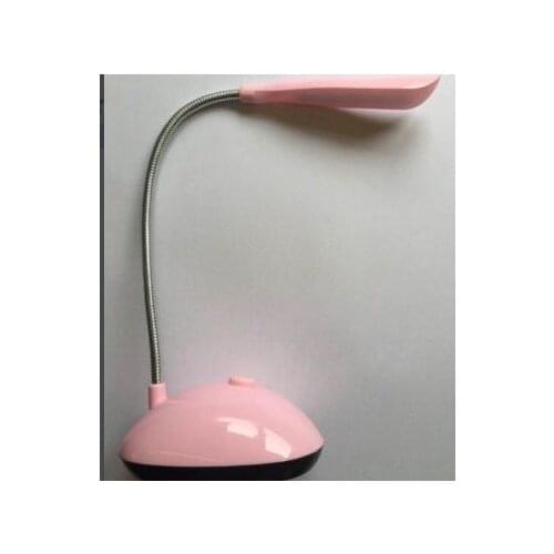 Portable 4 LED Reading Eye Protection Desk Lamp Adjustable Brightness Rechargeable Desk Table Lamp Light with Clip Touch Switch