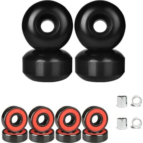 Double warping skateboard professional wheel small white wheel black wheel skill wheel 95A line wheel diameter 52x30mm