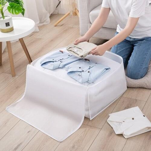 Simple Solid Color Moving Storage Moisture-Proof Bag PEVA Three-Dimensional Quilt Storage Bag Waterproof And Dustproof Bag