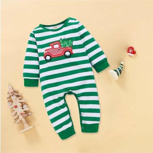 Pudcoco New Newborn Kids Baby Boy Girl Cotton Xmas Pajamas Romper Jumpsuit Clothes Outfit