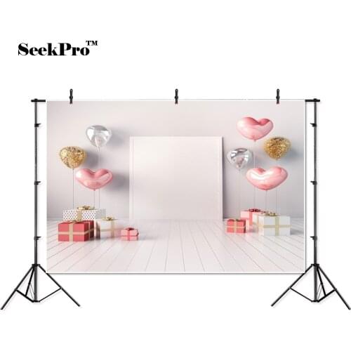 Thin vinyl balloon gift present wooden floor baby children Photo Backgrounds Professional Indoor Photographic studio Backdrops