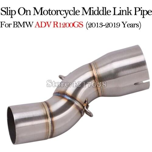 Slip On Motorcycle Exhaust Pipe For BMW R1200GS ADV 2013 - 2019 Years Connection Mid Middle Link Pipe Tube Modified Moto Escape