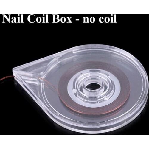 1 Pcs Nail Stripe Box Pieces Striping Tape Line Nails Tape Roll for Coil Nails Art Tape Roller Storage Dispensers Manicure Tools