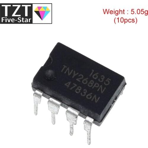 10PCS TNY268PN DIP7 TNY268 DIP TNY268P DIP-7 new and original