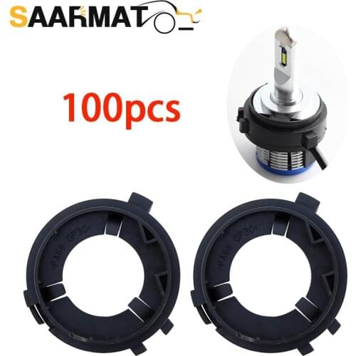 100×H7 LED Headlight Retainer Clip Base Holder Headlamp Socket Adapter For Volkswagen GOLF 6 Sharan Scirocco Multivan Touran