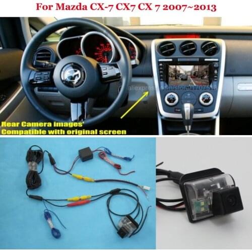 Car Rear View Camera For Mazda CX-7 CX7 CX 7 2007~2013 - Back Up Reverse Camera RCA & Original Screen Compatible