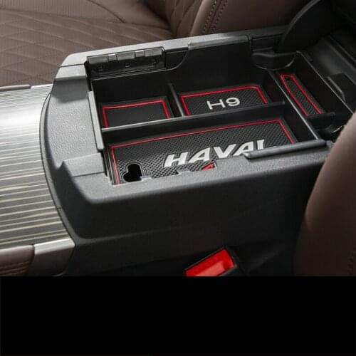 Car Center Armrest Plate Storage Box Cover for Great Wall Haval H9 2015 2016 2017 2018 2019 2020 2021 Accessories Case Stray