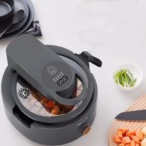 Joyoung Cooking Machine Robot Electric Frying Pan Smoke free precise Temperature Control Intelligent Automatic Cooker CJ-A9 Gray