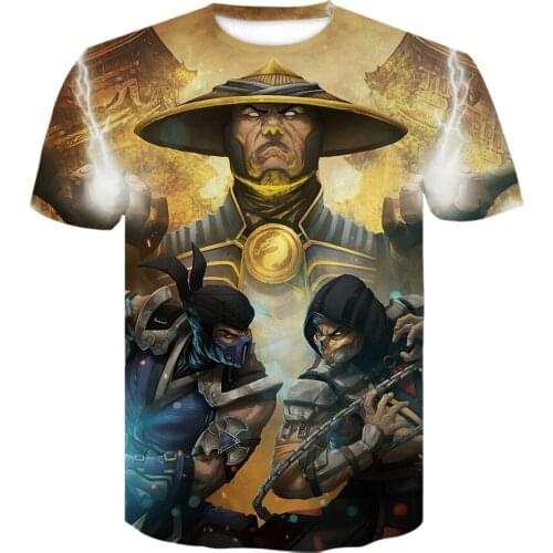 Hot Fighting Game Mortal Kombat 3D Print T-shirts Fashion harajuku Streetwear Men/Women summer casual t shirt quality Tops Shirt