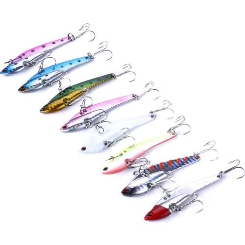 HENGJIA Shone VIB Metal fishing lure jigging wobblers Hard bait 7.5cm 21g Treble hook Isca Artificial Pesca For Fishing Tackle